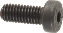 Value Collection - M5x0.80 Metric Coarse Hex Socket Drive, Low Socket Cap Screw - Grade 10.9 Alloy Steel, Black Oxide Finish, Fully Threaded, 12mm Length Under Head - Americas Industrial Supply