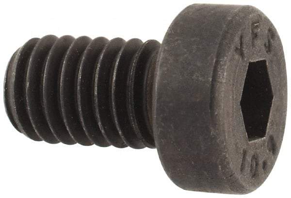 Value Collection - M6x1.00 Metric Coarse Hex Socket Drive, Low Socket Cap Screw - Grade 10.9 Alloy Steel, Black Oxide Finish, Fully Threaded, 10mm Length Under Head - Americas Industrial Supply