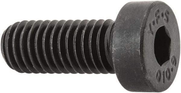 Value Collection - M8x1.25 Metric Coarse Hex Socket Drive, Low Socket Cap Screw - Grade 10.9 Alloy Steel, Black Oxide Finish, Fully Threaded, 20mm Length Under Head - Americas Industrial Supply