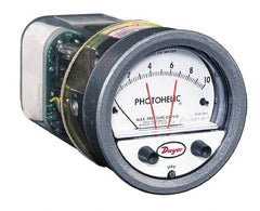 Dwyer - 25 Max psi, 3% Accuracy, NPT Thread Photohelic Pressure Switch - 1/8 Inch Thread, 1/2 Inch Water Column, 120°F Max - Americas Industrial Supply