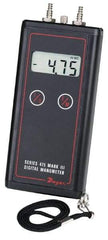 Dwyer - 11 Max psi, 0.5% Accuracy, Handheld Digital Manometer - 40 Inch Water Column, 122°F Max - Americas Industrial Supply