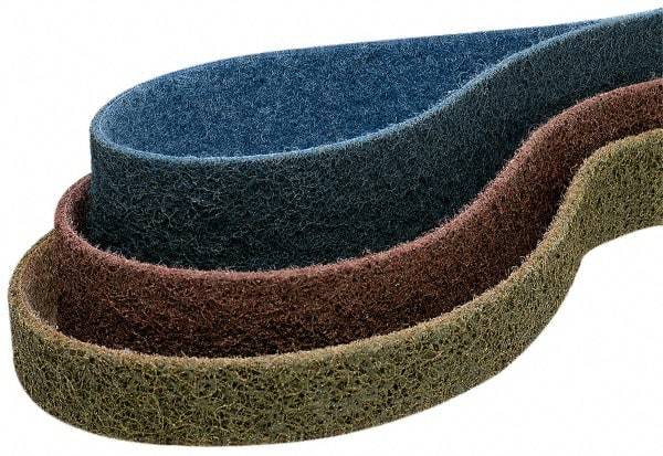 Superior Abrasives - 3" Wide x 132" OAL, Aluminum Oxide Abrasive Belt - Aluminum Oxide, Coarse, Nonwoven - Americas Industrial Supply