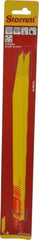 Starrett - 12" Long x 3/4" Thick, Bi-Metal Reciprocating Saw Blade - Tapered Profile, 6 to 10 TPI, Toothed Edge, Universal Shank - Americas Industrial Supply