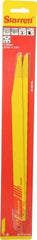 Starrett - 12" Long x 3/4" Thick, Bi-Metal Reciprocating Saw Blade - Tapered Profile, 10 to 14 TPI, Toothed Edge, Universal Shank - Americas Industrial Supply