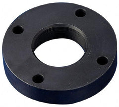 Keystone Threaded Products - 0.562-18 Int Thread, 1/4 - 3/8" Bar Diam, 2.6" Flange OD x 0.53" Thickness Precision Acme Mounting Flange - 4 Mounting Holes, Black Oxide Finish, Carbon Steel - Americas Industrial Supply