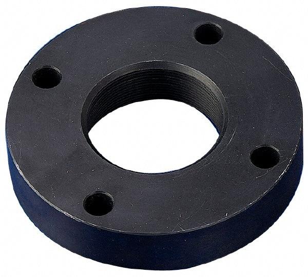 Keystone Threaded Products - 0.937-16 Int Thread, 7/16 - 5/8" Bar Diam, 2.63" Flange OD x 0.53" Thickness Precision Acme Mounting Flange - 4 Mounting Holes, Black Oxide Finish, Carbon Steel - Americas Industrial Supply