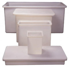 Made in USA - 36 Gallon Rectangular Plastic Tank - 24" High x 12" Diam - Americas Industrial Supply