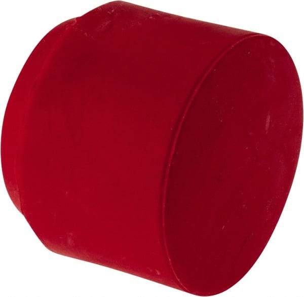 Made in USA - 2" Face Diam, Grade Medium, Red Hammer Replacement Tip - Vinyl - Americas Industrial Supply