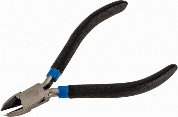 Armstrong - 4-1/4" OAL, Diagonal Cutter - 9/16" Jaw Length x 7/16" Jaw Width, Oval Head, Plastic Cushion Handle - Americas Industrial Supply