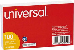 UNIVERSAL - 100 Index Cards - 3 x 5" - Americas Industrial Supply