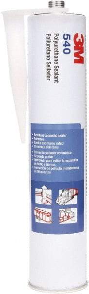 3M - 10.5 oz Cartridge Gray Polyurethane Sealant - -40 to 194°F Operating Temp, 1 hr Tack Free Dry Time, 24 hr Full Cure Time, Series 540 - Americas Industrial Supply