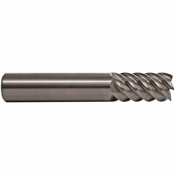 M.A. Ford - 9/16", 1-1/8" LOC, 9/16" Shank Diam, 3-1/2" OAL, 6 Flute, Solid Carbide Square End Mill - Single End, ALtima Finish, Spiral Flute, 53° Helix, Right Hand Cut, Right Hand Flute - Americas Industrial Supply