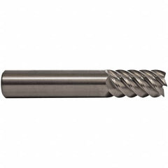 M.A. Ford - 9/16", 1-1/8" LOC, 9/16" Shank Diam, 3-1/2" OAL, 6 Flute, Solid Carbide Square End Mill - Single End, ALtima Finish, Spiral Flute, 53° Helix, Right Hand Cut, Right Hand Flute - Americas Industrial Supply