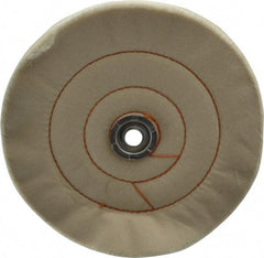 Dico - 8" Diam x 3/4" Thick Unmounted Buffing Wheel - Cushion Sewn, 1/2" Arbor Hole, Medium Density - Americas Industrial Supply