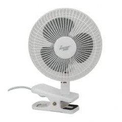Comfort Zone - 6" Blade, 55 Max CFM, Clip Fan - 0.125 Amps, 115 Volts, 2 Speed - Americas Industrial Supply