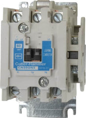 Eaton Cutler-Hammer - No Enclosure, 3 Pole, Electrically Held Lighting Contactor - 60 A at 480 V (Tungsten), 60 A at 600 V (Ballast or Mercury Vapor), 110 VAC at 50 Hz, 120 VAC at 60 Hz - Americas Industrial Supply