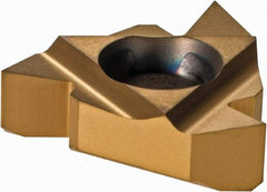 Iscar - 16EL External Left Hand 48-8 Partial Profile 60° Laydown Threading Insert - Grade IC250, TiCN/TiN Coated Carbide, 9.53mm Inscribed Circle - Americas Industrial Supply