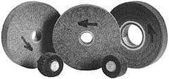 Made in USA - 6" Diam, 2" Face Width, 1" Center Hole, Medium Grade, Aluminum Oxide Deburring Wheel - Convolute, Medium Density 7 Grade, 4,500 RPM - Americas Industrial Supply