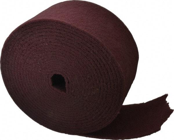 Superior Abrasives - 30' Long x 6" Wide Nonwoven Roll - Very Fine Grade, Red, Aluminum Oxide - Americas Industrial Supply