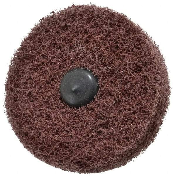 Standard Abrasives - 3" Diam, Medium Mounted Scrubber Buffing Wheel - 2 Ply, Medium Grade, 1/4" Shank Diam, 8,000 RPM - Americas Industrial Supply