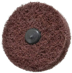 Standard Abrasives - 3" Diam, Medium Mounted Scrubber Buffing Wheel - 2 Ply, Medium Grade, 1/4" Shank Diam, 8,000 RPM - Americas Industrial Supply