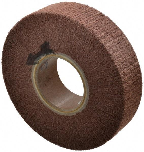 Made in USA - 8" Diam 220 Grit Aluminum Oxide Unmounted Flap Wheel - 3" Hole, 2" Wide, Density 7, Nonwoven, Grade Very Fine, 3,200 Max RPM - Americas Industrial Supply