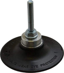 Standard Abrasives - 3" Diam Quick-Change Type S Disc Backing Pad - 1/4" Shank Diam, Medium Density, 20,000 RPM, SocAtt Compatible - Americas Industrial Supply