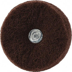Superior Abrasives - 3" Diam x 1" Face Width, Very Fine Aluminum Oxide Nonwoven Mounted Flap Wheel - 1/4" Shank Mount, Interleaf, 8,000 Max RPM - Americas Industrial Supply