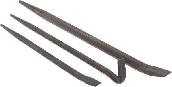 Mayhew - 3 Piece Line-Up & Rolling Head Pry Bar Set - Includes 14, 16 & 20" Lengths - Americas Industrial Supply