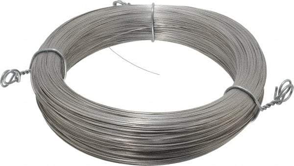 Made in USA - 6 Gage, 0.016 Inch Diameter x 1,465 Ft. Long, 302/304 Music Wire Coil - ASTM A580, 1 Lb. Shipping Weight - Americas Industrial Supply