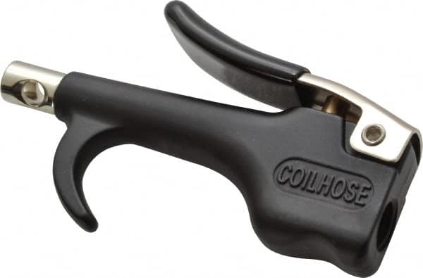 Coilhose Pneumatics - Safety Nickel Tipped Thumb Lever Blow Gun - 1/4 NPT, Zinc - Americas Industrial Supply