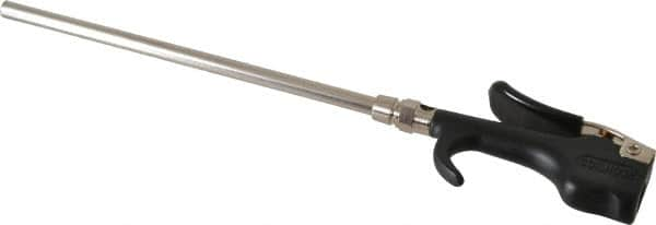 Coilhose Pneumatics - Safety Extension Tube Thumb Lever Blow Gun - 1/4 NPT, 8" Tube Length, Zinc - Americas Industrial Supply