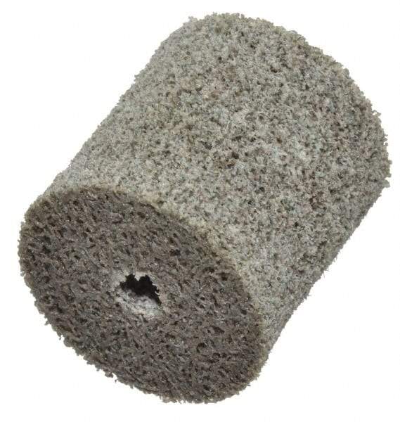 Standard Abrasives - 1" Diam, 1" Face Width, 3/16" Center Hole, Medium Grade, Aluminum Oxide Deburring Wheel - Unitized, Hard Density 8 Grade, 30,000 RPM - Americas Industrial Supply