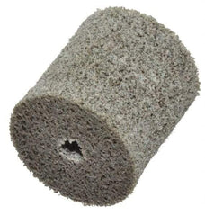 Standard Abrasives - 1" Diam, 1" Face Width, 3/16" Center Hole, Medium Grade, Aluminum Oxide Deburring Wheel - Unitized, Hard Density 8 Grade, 30,000 RPM - Americas Industrial Supply