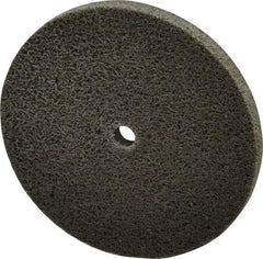 Standard Abrasives - 3" Diam, 1/4" Face Width, 1/4" Center Hole, Medium Grade, Aluminum Oxide Deburring Wheel - Unitized, Hard Density 8 Grade, 18,000 RPM - Americas Industrial Supply