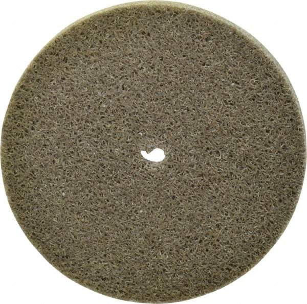 Standard Abrasives - 3" Diam, 1/4" Face Width, 1/4" Center Hole, Fine Grade, Aluminum Oxide Deburring Wheel - Unitized, Medium/Hard Density 7 Grade, 18,000 RPM - Americas Industrial Supply