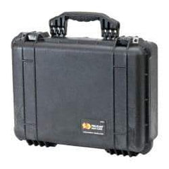 Pelican Products, Inc. - 6-23/32" Wide x 12-57/64" High, Clamshell Hard Case - Black, Polypropylene - Americas Industrial Supply