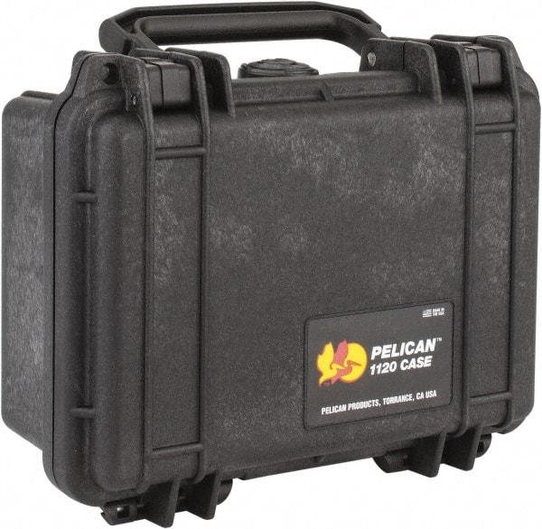 Pelican Products, Inc. - 6-49/64" Wide x 3-7/8" High, Clamshell Hard Case - Black, Structural Resin - Americas Industrial Supply