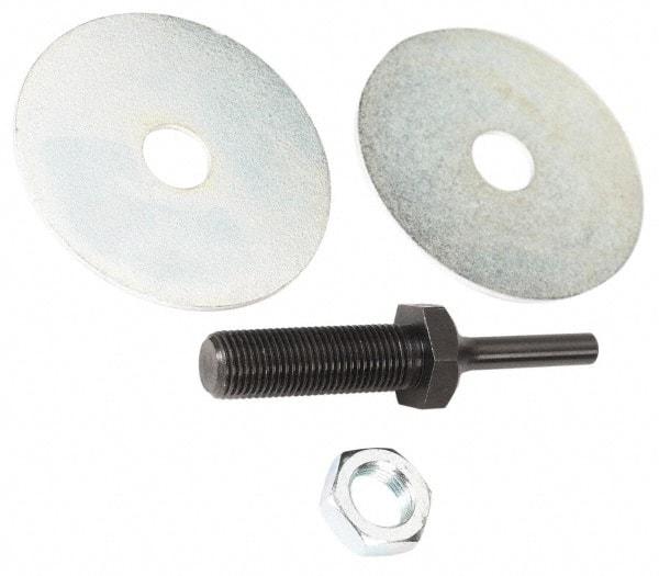 Value Collection - Deburring Wheel Mandrel - Compatible with 6" Diam x 1/4" Shank Diam Deburring Wheels - Americas Industrial Supply