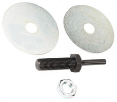 Value Collection - Deburring Wheel Mandrel - Compatible with 6" Diam x 1/4" Shank Diam Deburring Wheels - Americas Industrial Supply