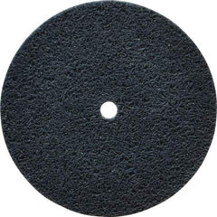 Standard Abrasives - 3" Diam, 1/4" Face Width, 1/4" Center Hole, Fine Grade, Silicon Carbide Deburring Wheel - Unitized, Soft/Medium Density 6 Grade, 12,000 RPM - Americas Industrial Supply