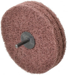 Standard Abrasives - 5" Diam, Medium Mounted Scrubber Buffing Wheel - Americas Industrial Supply