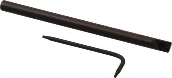 Seco - 0.29" Min Bore Diam, 4" OAL, 1/4" Shank Diam, STLD Indexable Boring Bar - TD.. 1.2 Insert, Screw Holding Method - Americas Industrial Supply