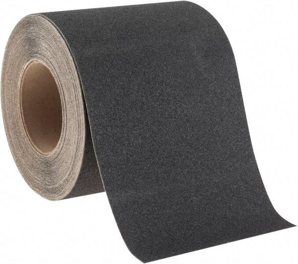 NMC - Black Solid Color Anti-Slip Vinyl Tape - 6" Wide x 60' Long x 0.02" Thick, General Traffic - Americas Industrial Supply
