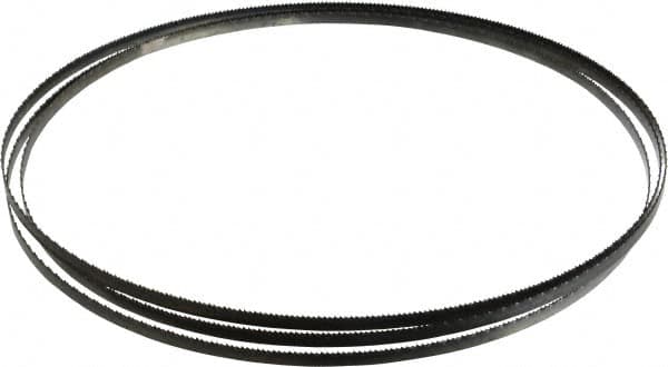 Disston - 14 TPI, 7' 9" Long x 1/4" Wide x 0.025" Thick, Welded Band Saw Blade - Carbon Steel, Toothed Edge, Raker Tooth Set, Flexible Back, Contour Cutting - Americas Industrial Supply