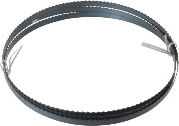 Disston - 4 TPI, 7' 9-1/2" Long x 1/2" Wide x 0.025" Thick, Welded Band Saw Blade - Carbon Steel, Toothed Edge, Raker Tooth Set, Flexible Back, Contour Cutting - Americas Industrial Supply