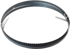 Disston - 4 TPI, 7' 9-1/2" Long x 1/2" Wide x 0.025" Thick, Welded Band Saw Blade - Carbon Steel, Toothed Edge, Raker Tooth Set, Flexible Back, Contour Cutting - Americas Industrial Supply