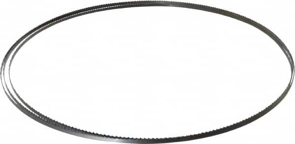 Disston - 6 TPI, 12' 6" Long x 1/4" Wide x 0.025" Thick, Welded Band Saw Blade - Carbon Steel, Toothed Edge, Raker Tooth Set, Flexible Back, Contour Cutting - Americas Industrial Supply