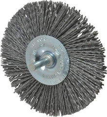 Dico - 4" OD, Crimped Nylon Wheel Brush - 3/8" Face Width - Americas Industrial Supply