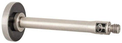 Renishaw - 1/2 Inch Ball Diameter, Stainless Steel Stem, M3 Thread, Steel Point Disc Tip CMM Stylus - 2.2 mm Working Length, 0.1378 Inch Stem Diameter, 30.8 mm Overall Length - Americas Industrial Supply